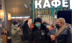 Во Внуково задерживают сторонников Навального