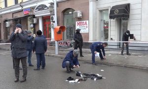 Опубликовано полное видео нападения террористов на полицейских в Грозном