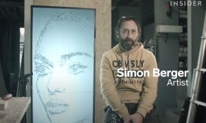 Бьет, значит любит: швейцарский художник творит уникальные картины с помощью молотка