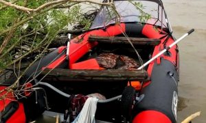 В озере Ханка найдена лодка с замерзшим до полусмерти малышом. Его родители исчезли