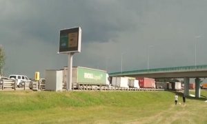 Пробка в несколько километров образовалась на федеральной трассе М4 «Дон» из-за терминала оплаты