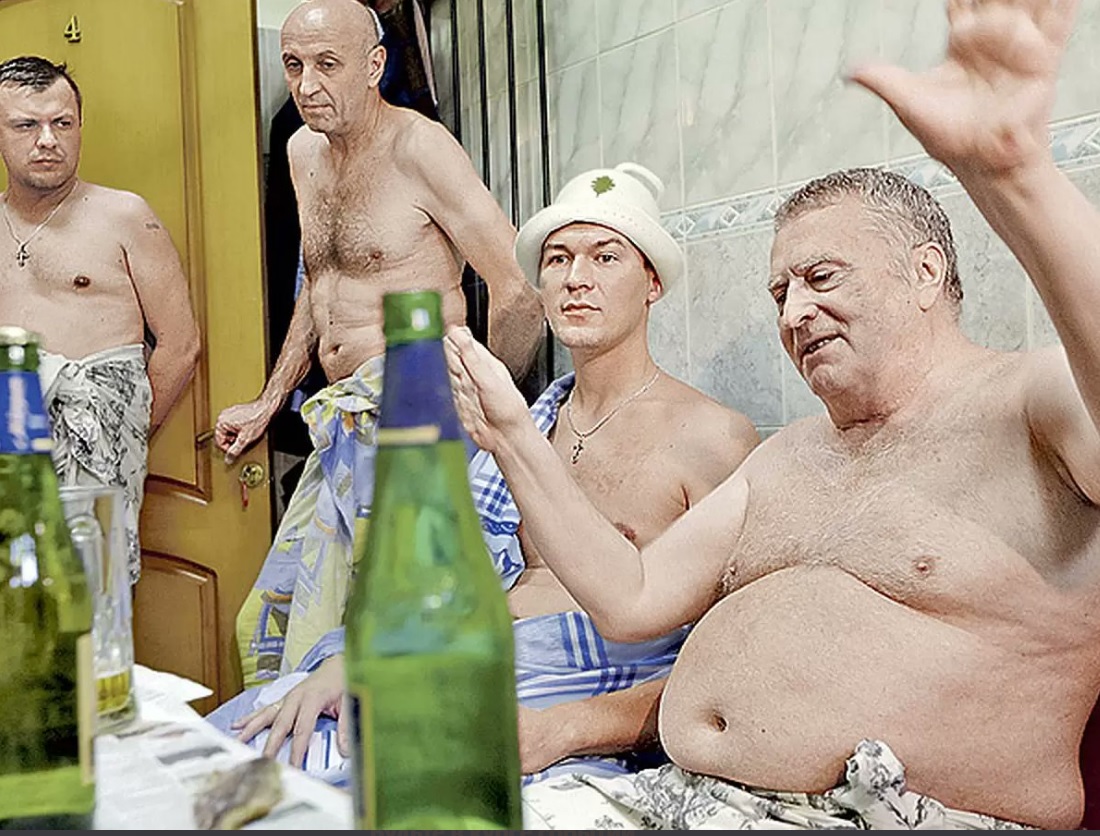 Владимир Вольфович Жириновский в бане