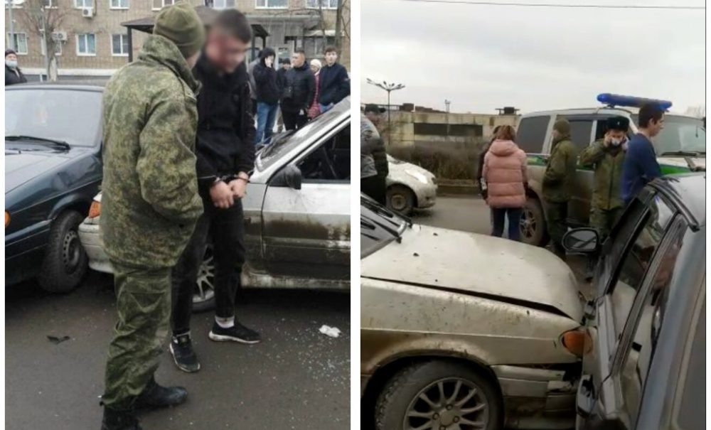 Пограничники в Ростовской области жестко задержали мужчину и попали на видео 