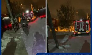 Пожарные застряли в снегу: жителям деревни в Московской области пришлось тушить огонь голыми руками