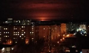 На видео попал горящий после взрыва газопровод на Ставрополье