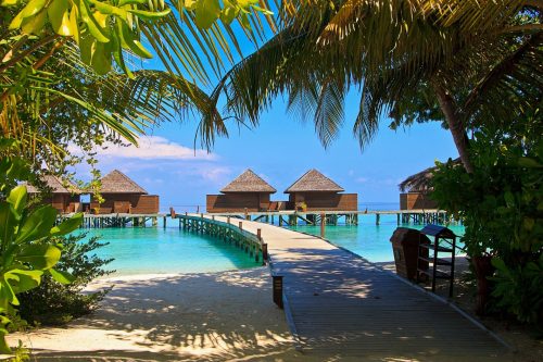 Из-за глобального потепления Мальдивы могут оказаться под водой. Фото: pixabay.com