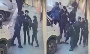 Драка между полицейскими попала на видео в Дагестане