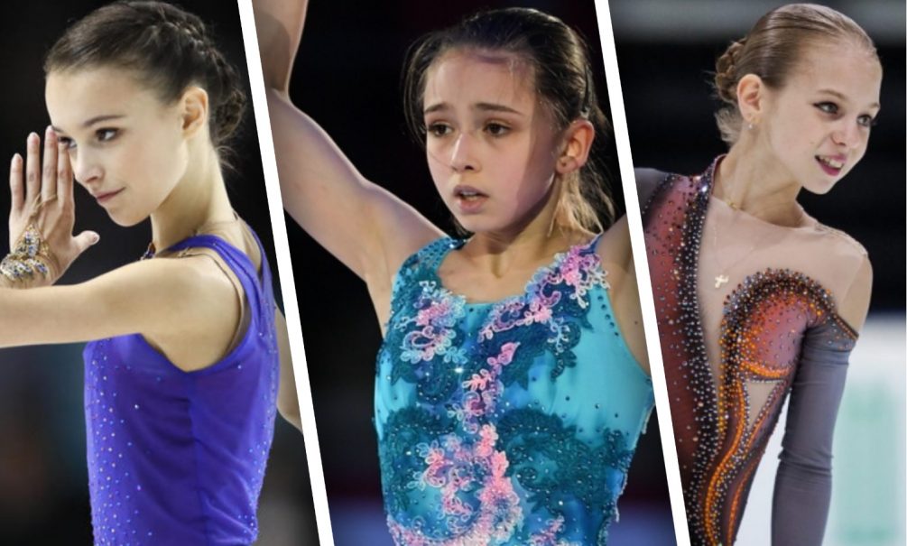 Валиева, Трусова и Щербакова выступили в короткой программе на Олимпиаде в Пекине. Не все прошло гладко 
