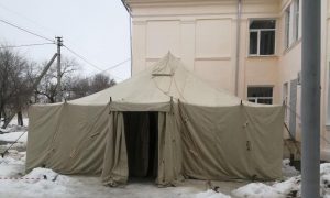 У госпиталей в Волгоградской области начали размещать палатки
