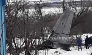 Российский штурмовик Су-25 рухнул на землю в Воронежской области