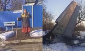 «В огород прилетело»: опубликовано видео с места крушения Ан-26 в Воронежской области