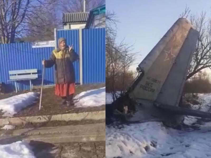 «В огород прилетело»: опубликовано видео с места крушения Ан-26 в Воронежской области 