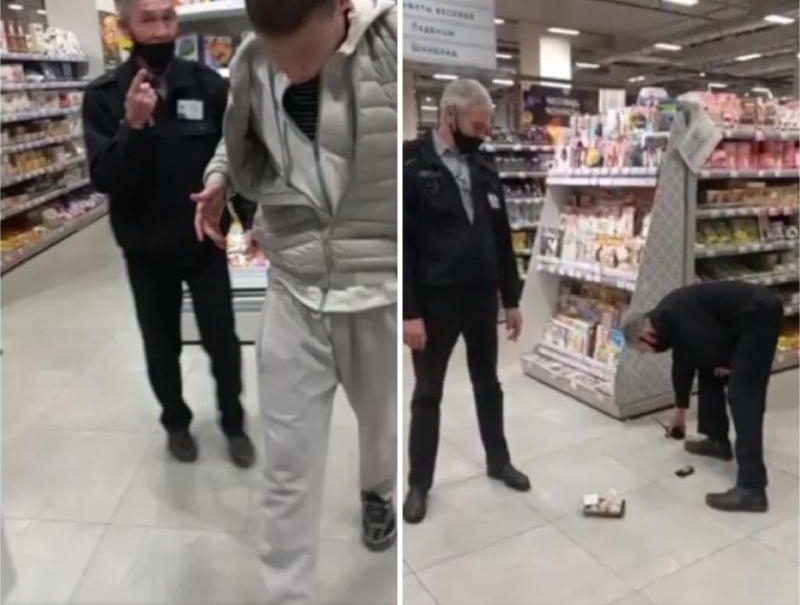 Подросток украл суши и подрался с охранником магазина в Волжском: видео 