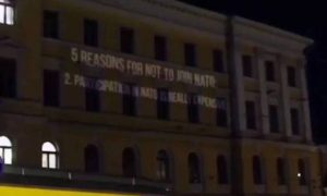 Пять ночных кошмаров: на Дворце правительства Финляндии показали список доводов против НАТО