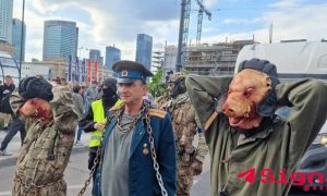 Сплошное свинство: поляки устроили из Дня Победы антироссийский маскарад