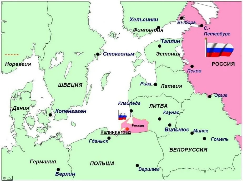 Карта калининграда россии