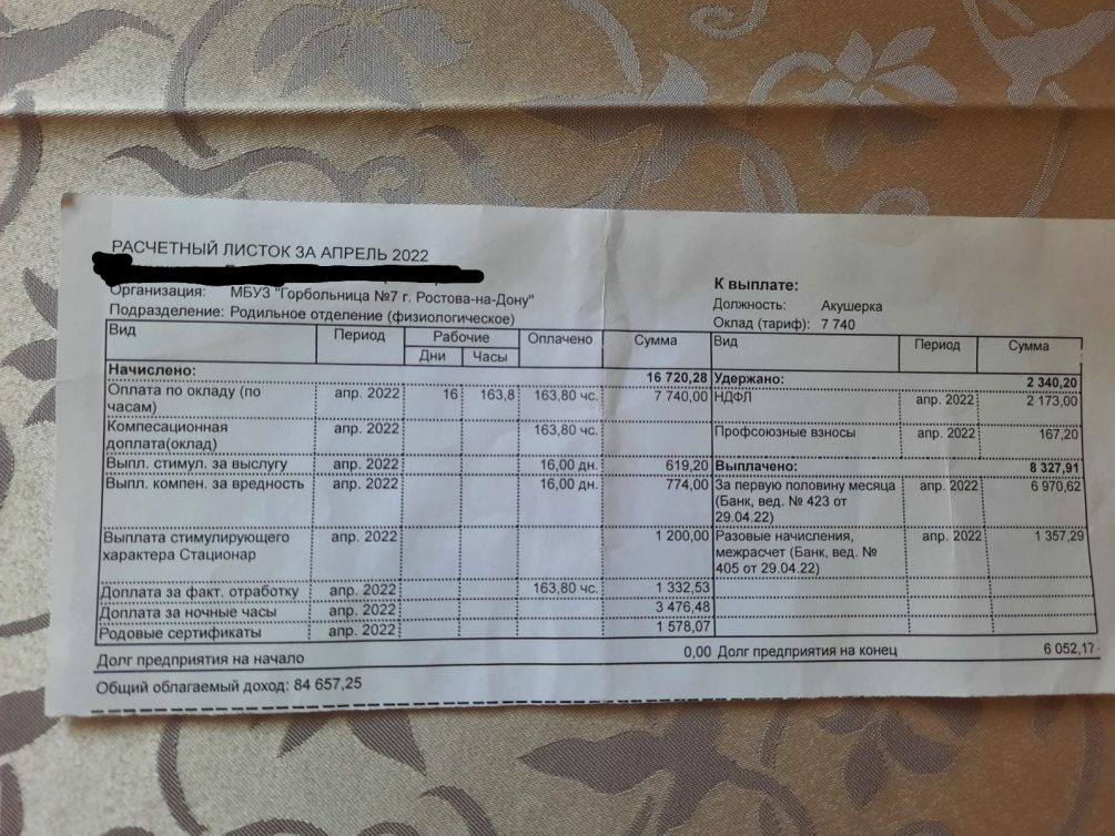 «Деньги разошлись по карманам?»: медсестры роддома в Ростове-на-Дону пожаловались на переработки и низкие зарплаты