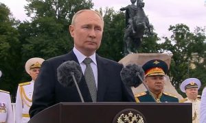 Президент Путин сделал ряд важных заявлений перед открытием морского парада в Санкт-Петербурге
