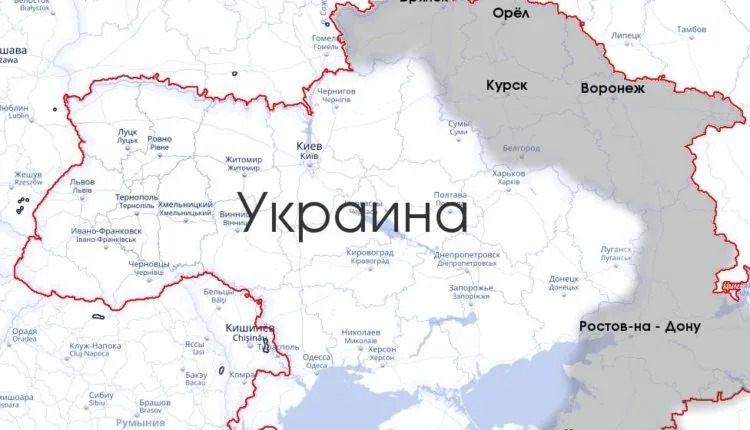 Граница воронеж украина карта