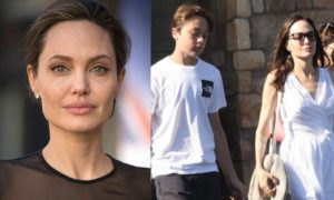 14-летняя копия мамы: папарацци сняли Анджелину Джоли во время прогулки с младшим сыном Ноксом
