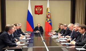Путин обсудил с членами Совбеза РФ частичную мобилизацию