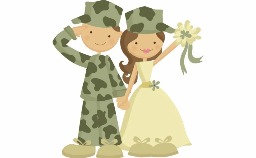 Открытка женам военных. Военный с женой иллюстрации. Открытка солдату. Стикеры девушки солдата. Невеста солдата.