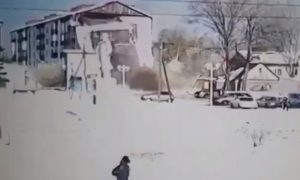 Появилось новое видео взрыва в пятиэтажке на Сахалине