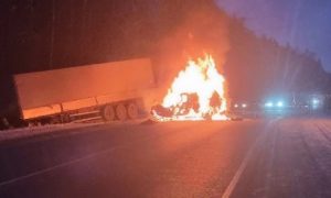 Водитель Lexus сгорел после ДТП с грузовиком во Владимирской области