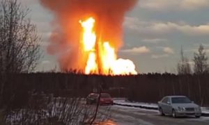 На газопроводе под Петербургом прогремел мощный взрыв