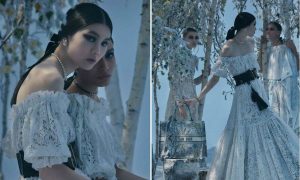 Dior обвинили в поддержке России из-за рождественской рекламы с березами и валенками