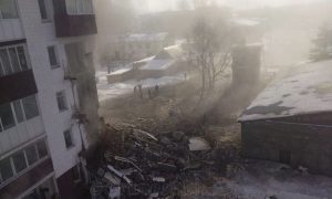 Опубликованы фото и видео взорвавшегося жилого дома на Сахалине
