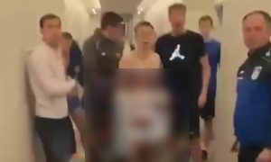 Появилось видео массовой драки между российскими и украинскими футболистами