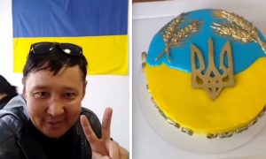 Казахобандеровцы направили очередную гуманитарную помощь Украине в знак своей преданности неонацистким идеалам