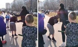 Яжемать прописала с ноги чужому ребенку в Нижнем Новгороде