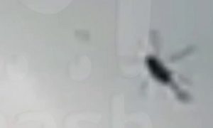 Появилось видео попадания ракеты в упавший вертолет в Брянской области