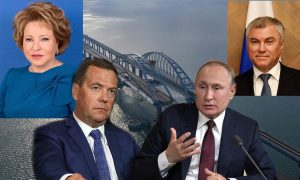 Медведев грозит, Володин и Матвиенко молчат, а Путин – в курсе: как реагируют первые лица на подрыв Крымского моста
