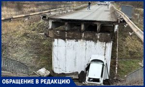 После обрушения моста вместе с машиной, жители Подольского района оказались отрезанными от мира