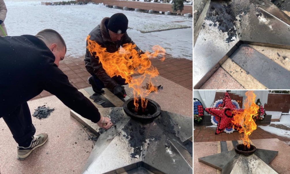 Вандалы осквернили Вечный огонь в Краснодарском крае 
