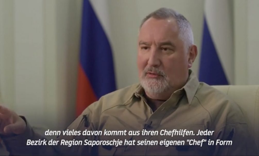 Обстановка на фронте и восстановление мирной жизни. Рогозин дал интервью немецкому журналисту 