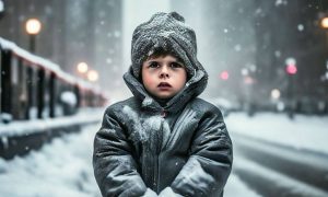 В Забайкальском крае нашли замерзающего на улице раздетого трёхлетнего мальчика