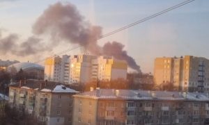 На территории нефтезавода в Рязани произошел пожар