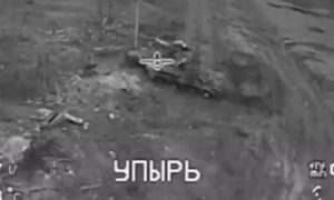Дрон «Упырь» уничтожил третий танк Abrams на авдеевском направлении