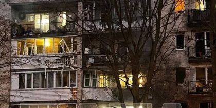 Беспилотник упал на жилой дом в Санкт-Петербурге