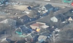 Минобороны России опубликовало видео уничтожения украинских ДРГ в белгородском селе Козинка