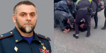 МВД вступилось за полицейских, жестко задержавших главу МЧС Чечни Цакаева
