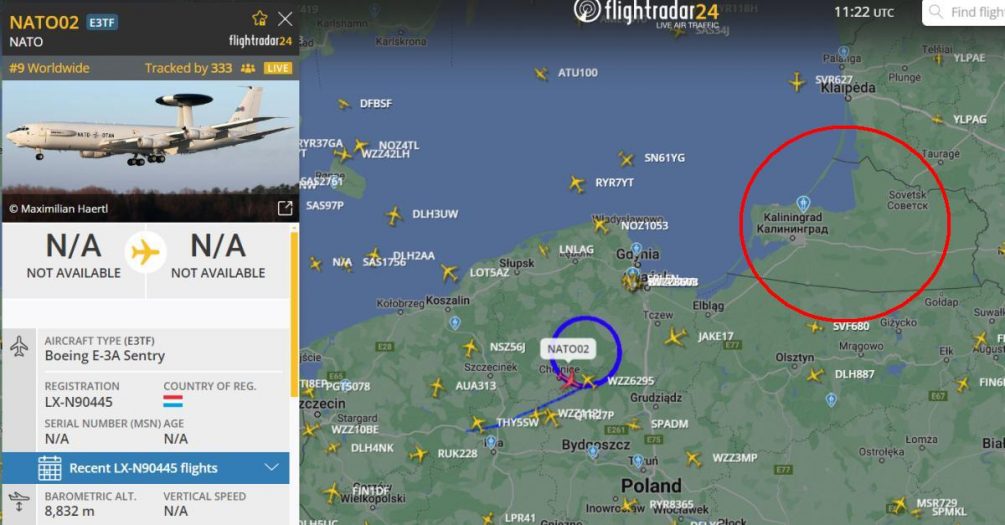 Есть секретные цели: самолеты-разведчики НАТО буквально окружили Россию