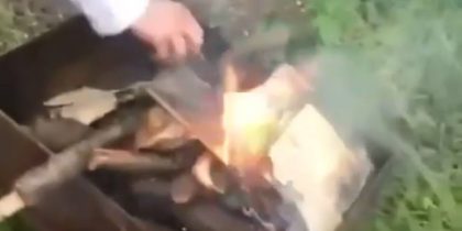 «Она не сгорит, это же божественная книга»: в Ставропольском крае подростки сожгли Библию в мангале