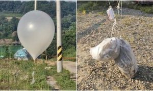Привет от Кима: КНДР отправила 150 воздушных шаров с говном и мусором в Южную Корею