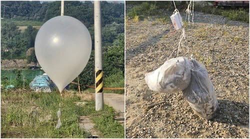 Привет от Кима: КНДР отправила 150 воздушных шаров с говном и мусором в Южную Корею 