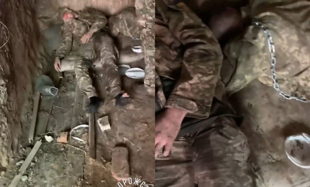 «Как собак на цепь»: российские бойцы обнаружили в опорнике ВСУшников, прикованных цепями 